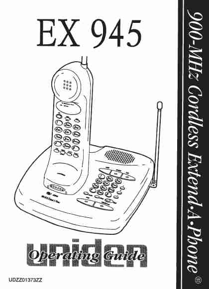 Uniden Cordless Telephone EX 945-page_pdf